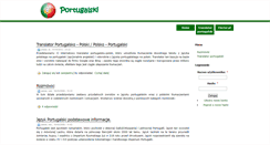 Desktop Screenshot of portugalski.crib.pl
