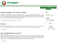 Tablet Screenshot of portugalski.crib.pl