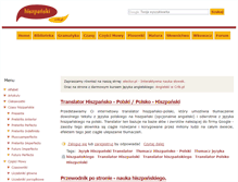 Tablet Screenshot of hiszpanski.crib.pl